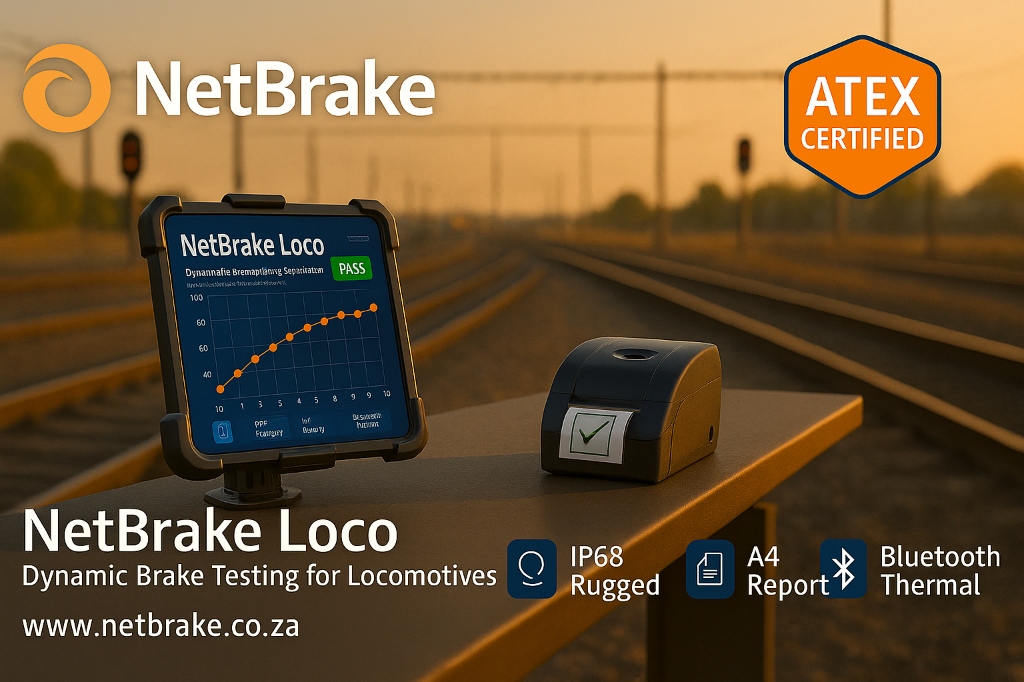 NetBrake Loco rail and locomotive dynamic brake tester